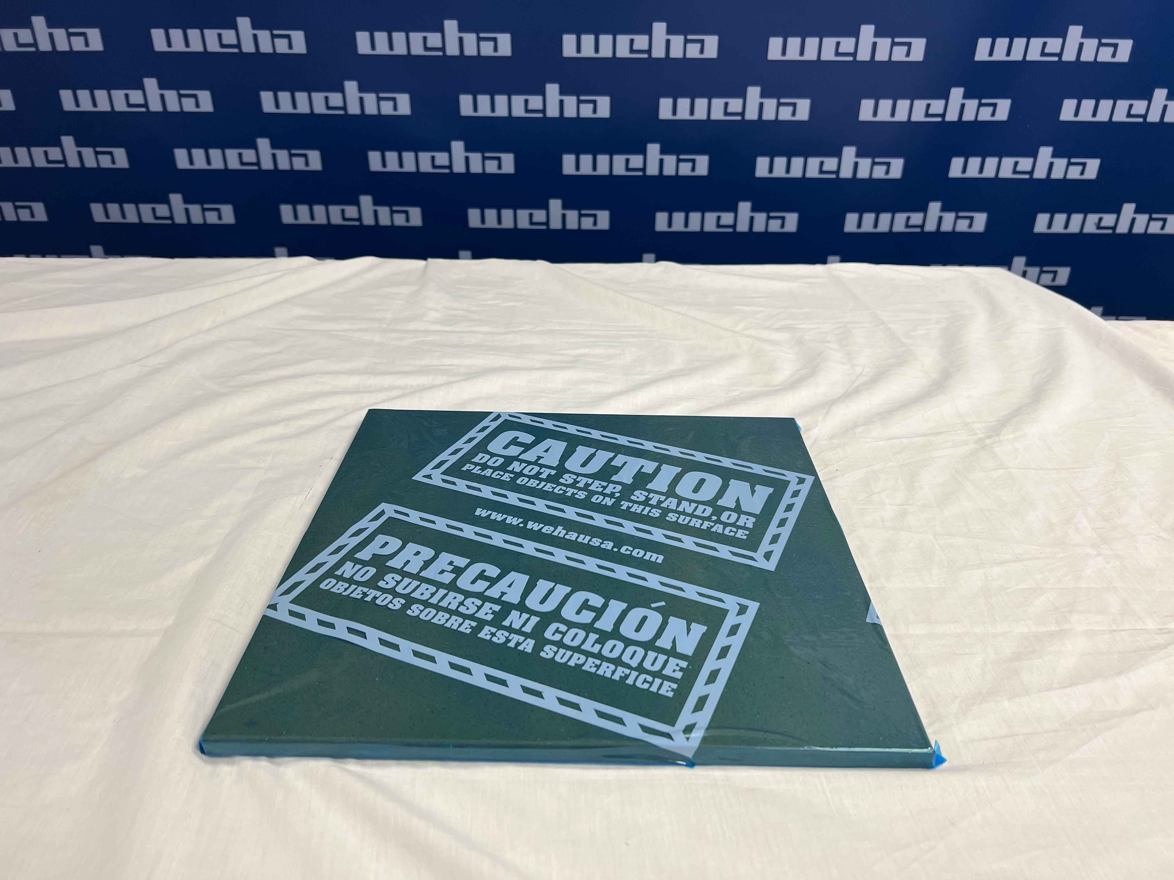 Weha Blue Countertop Protective Film – Caution Marked