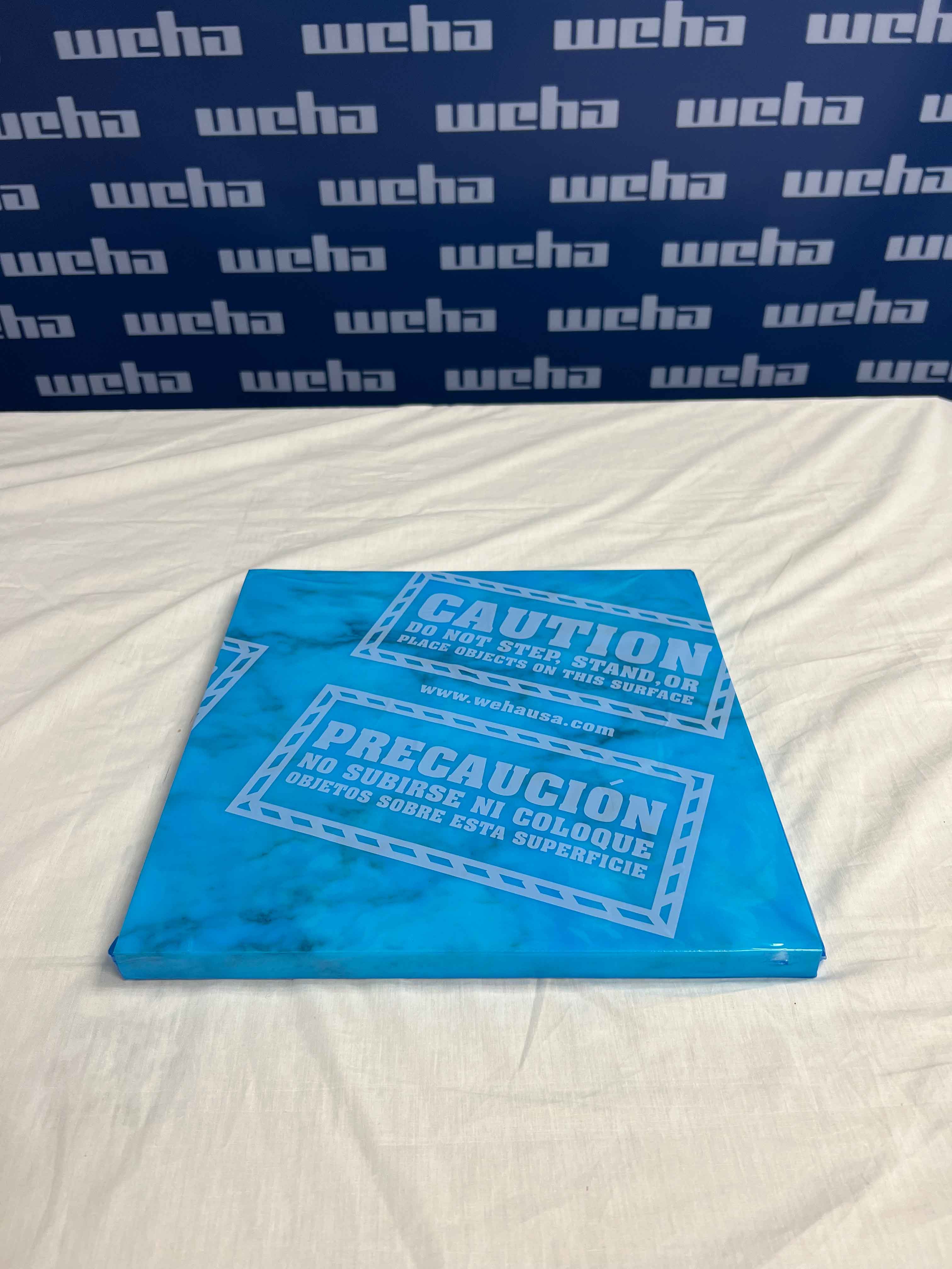 Weha Blue Countertop Protective Film – Caution Marked
