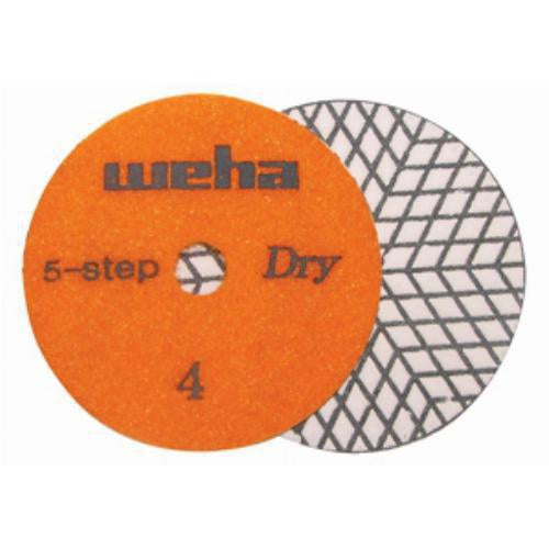 Weha 4" 5 Step Dry Diamond Polishing Pads