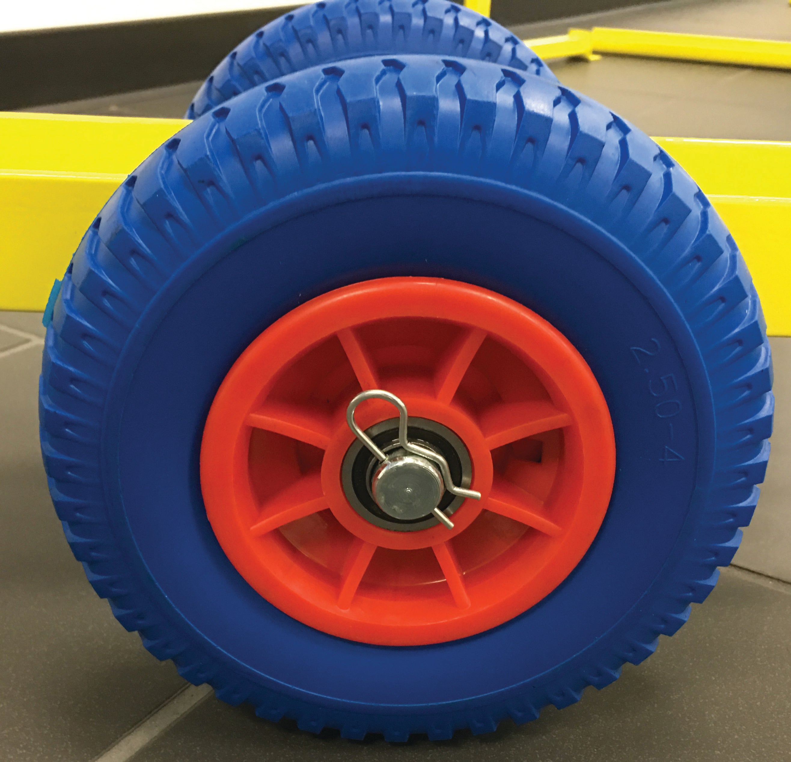 Weha 8" Safety Yellow Slab Dolly with 4 Wheels