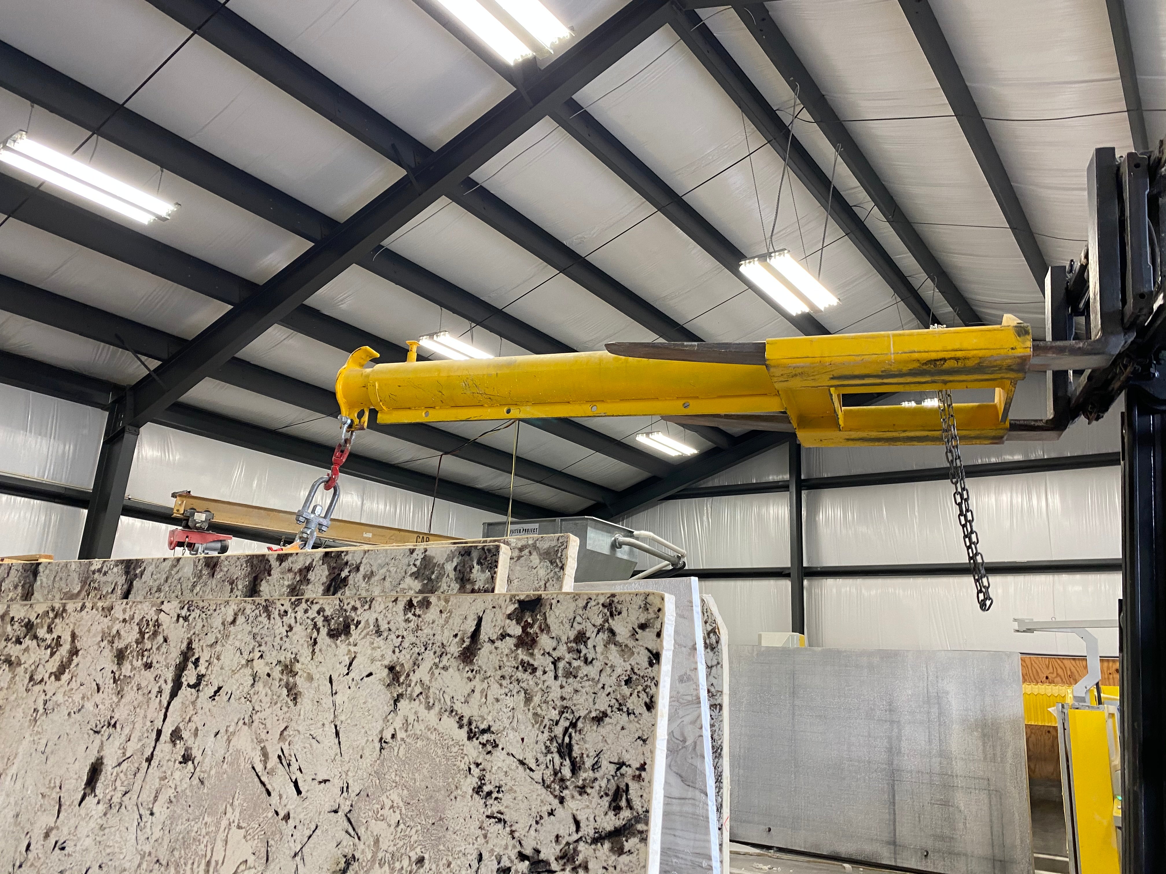 Weha Yellow Telescopic Forklift Boom