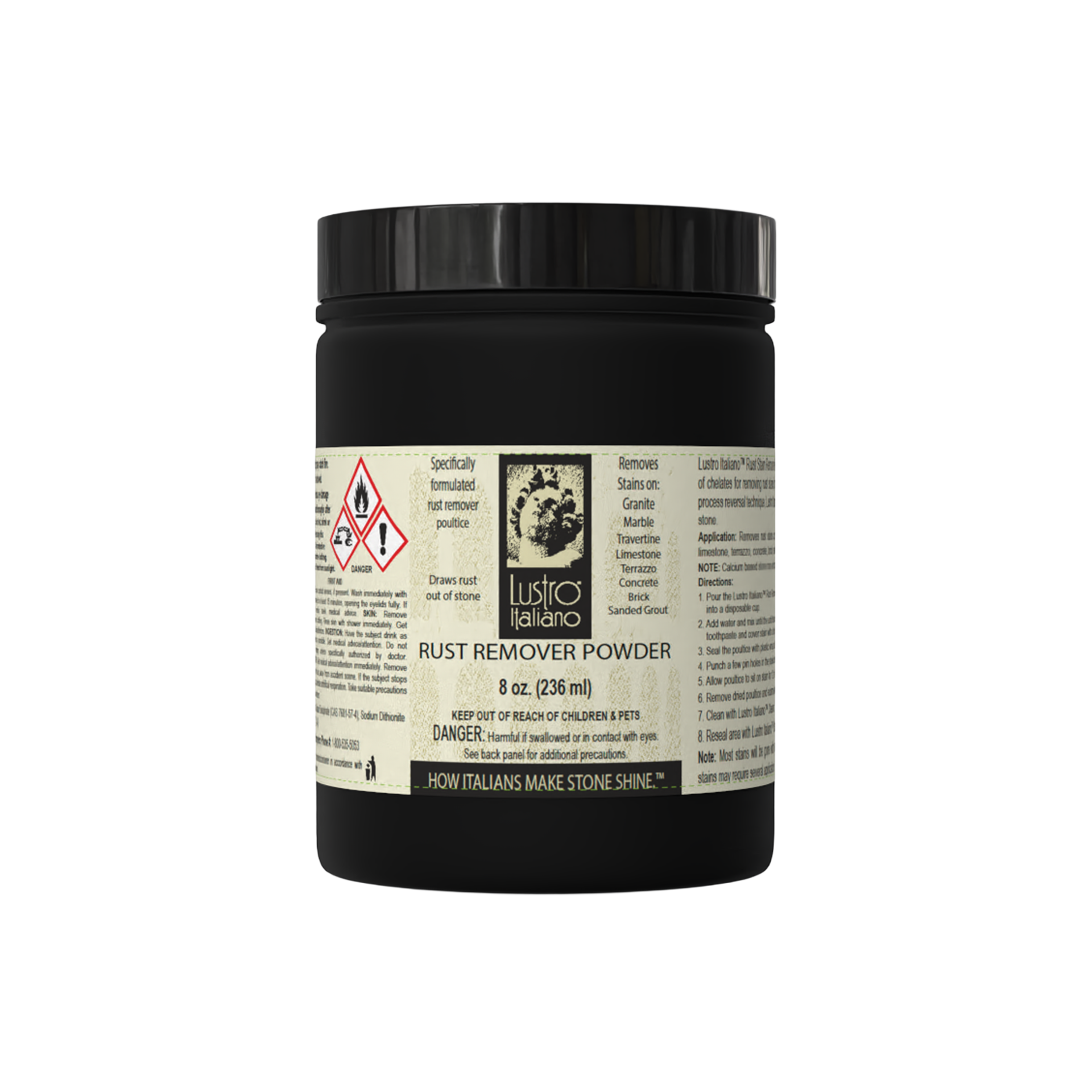 Lustro Italiano Rust Remover Powder