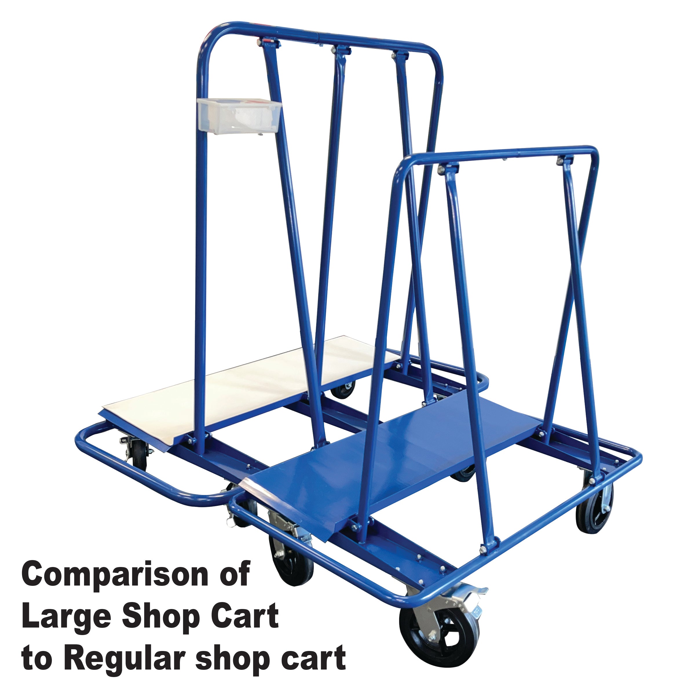 Weha Large Fabrication Heavy Duty Shop Cart "Drywall Cart" - 2640lb Capacity