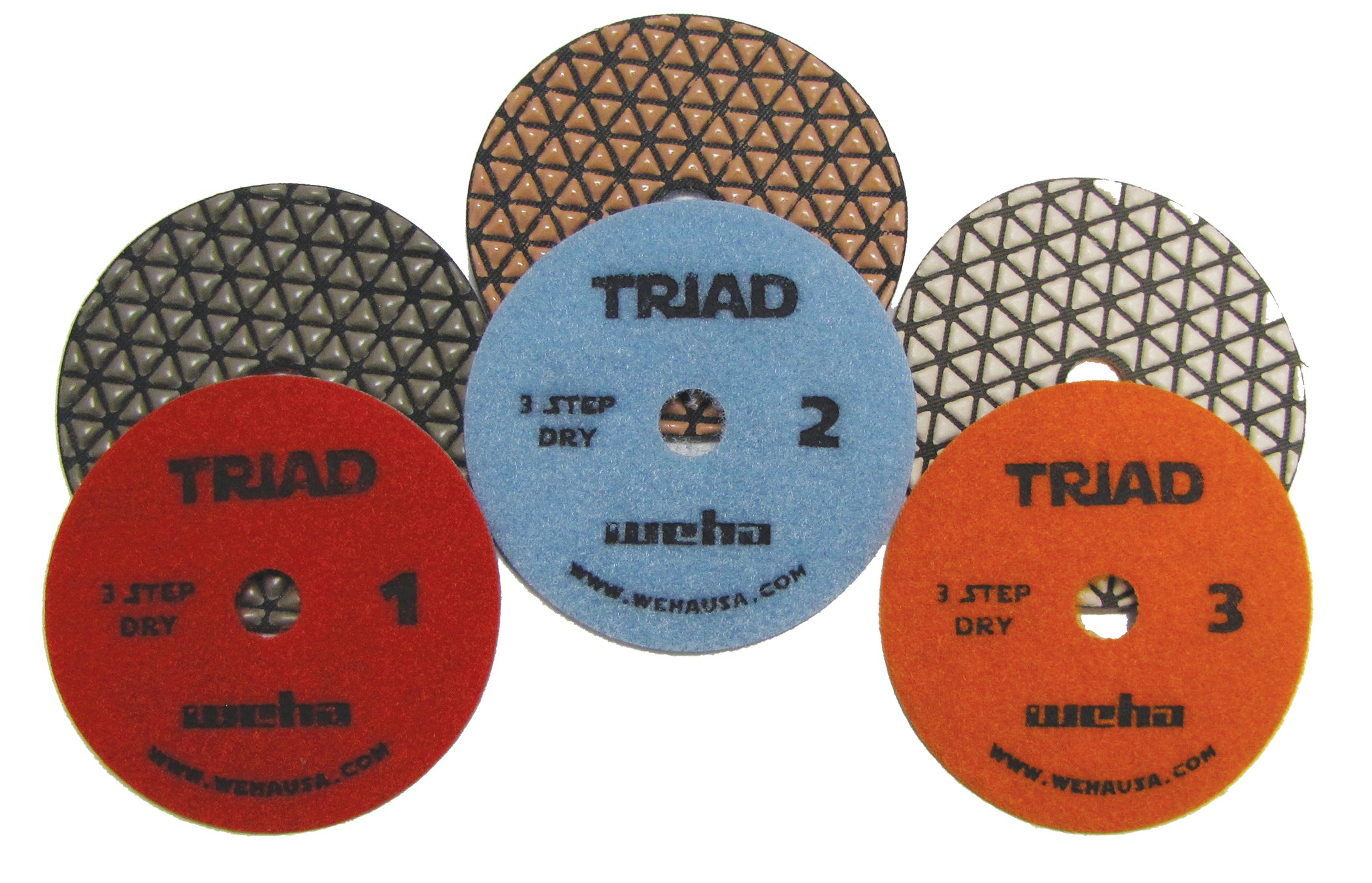 Weha Triad Dry 3 Step Polishing Pads