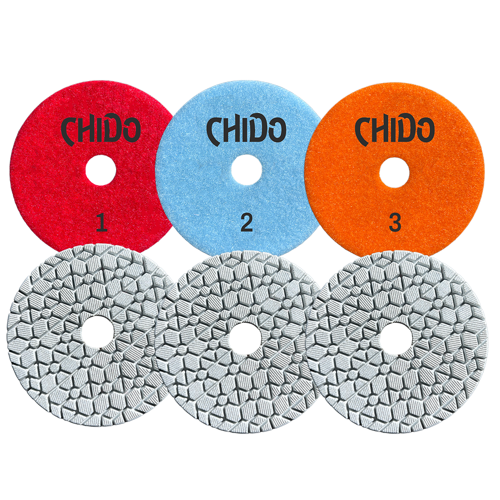 Chido 4" 3 Step Polishing Pads