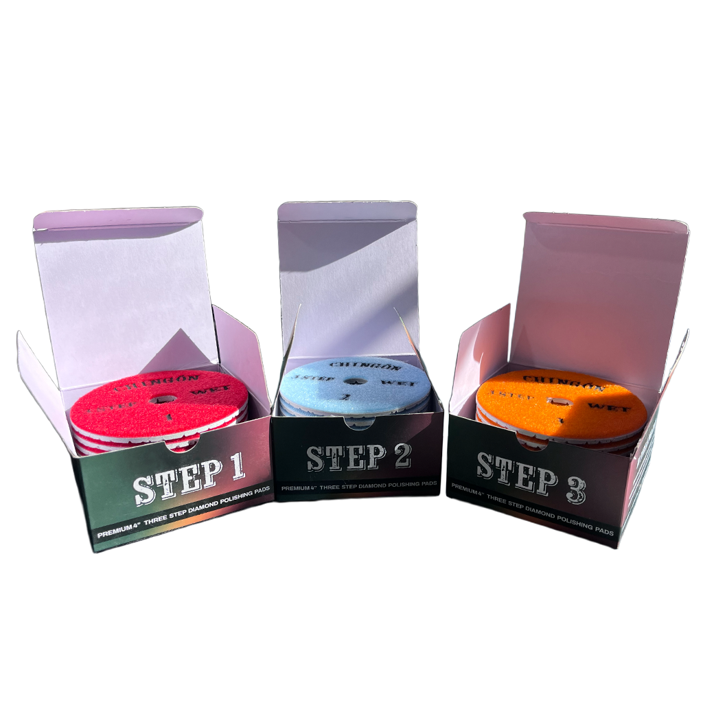 Chingon 4" Premium 3 Step Polishing Pads