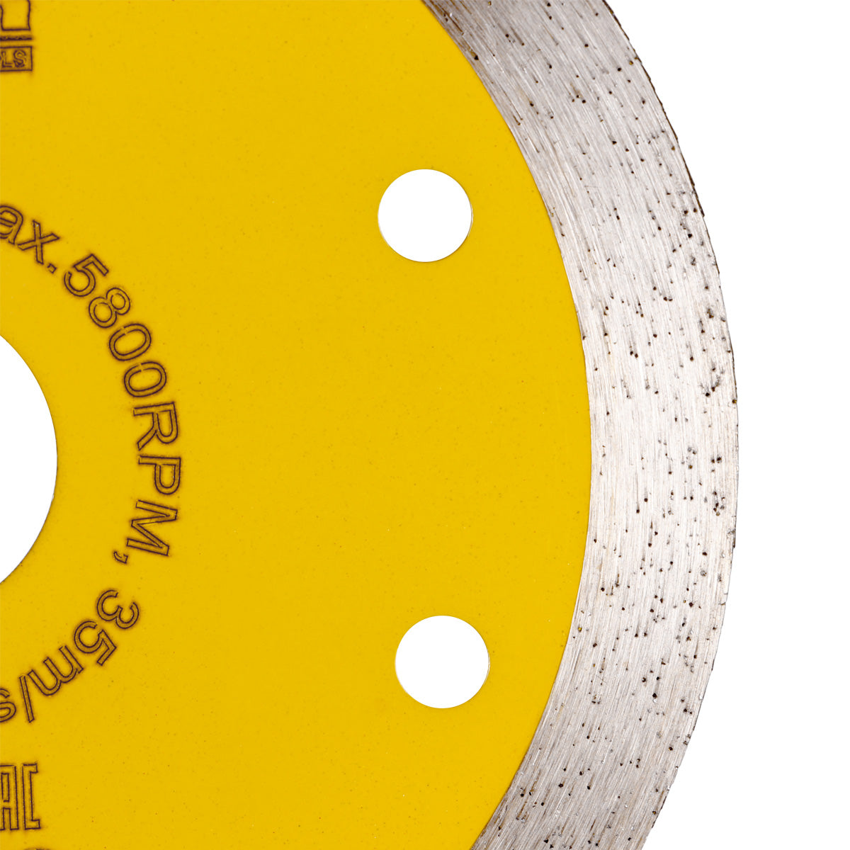 Side angle of diamond blade for marble cutting