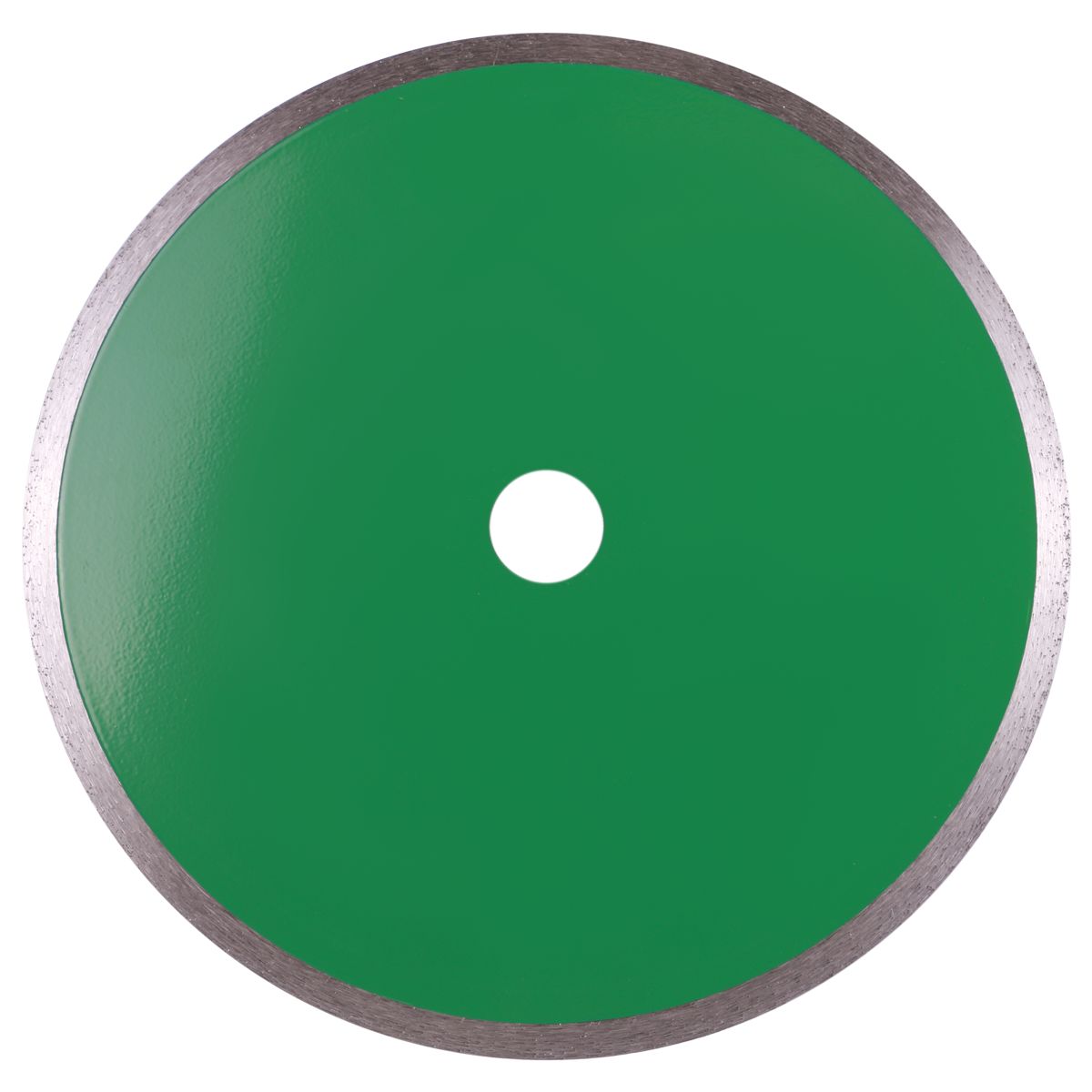 Green diamond cutting disc on a white background